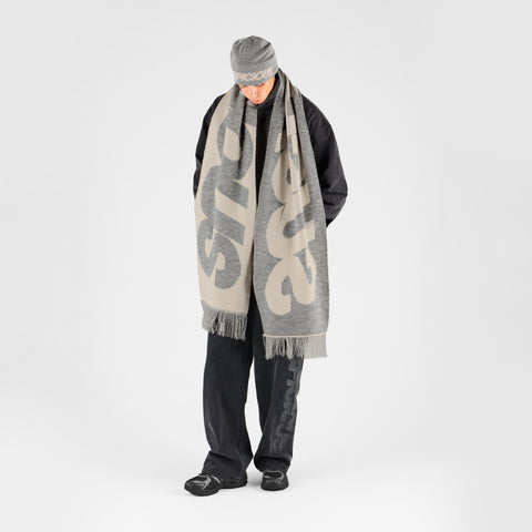 Fall 2 / Suspicious Big Scarf - Heather Grey & Dune