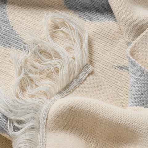 Fall 2 / Suspicious Big Scarf - Heather Grey & Dune
