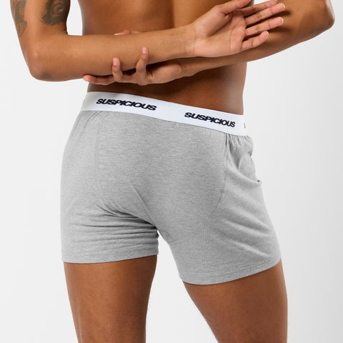 Polkaline / Suspicious Boxers - Neutral Heather