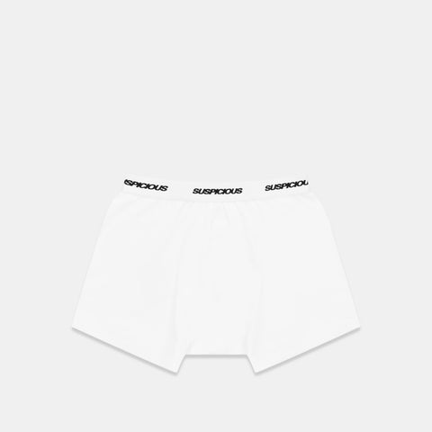 Polkaline / Suspicious Boxers - White