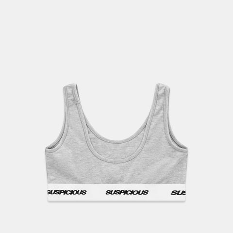 Polkaline / Suspicious Bralette - Neutral Heather
