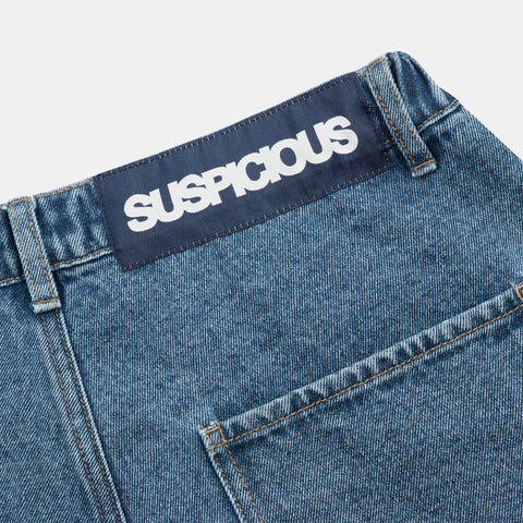 Polkaline / Suspicious Double Knee Jeans - Blue