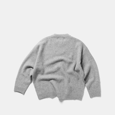 Fall 2 / Suspicious Knitted Sweat - Heather Grey & Red