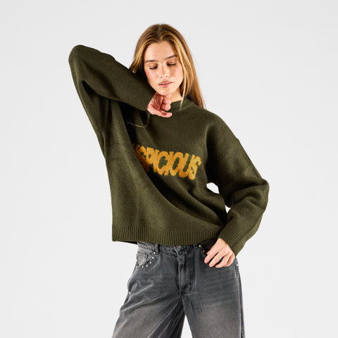 Fall 2 / Suspicious Knitted Sweat - Khaki