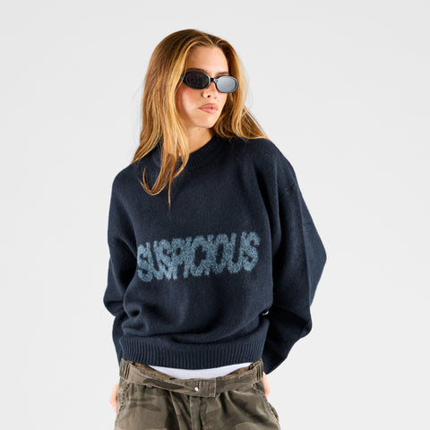 Fall 2 / Suspicious Knitted Sweat - Navy