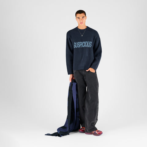 Fall 2 / Suspicious Knitted Sweat - Navy