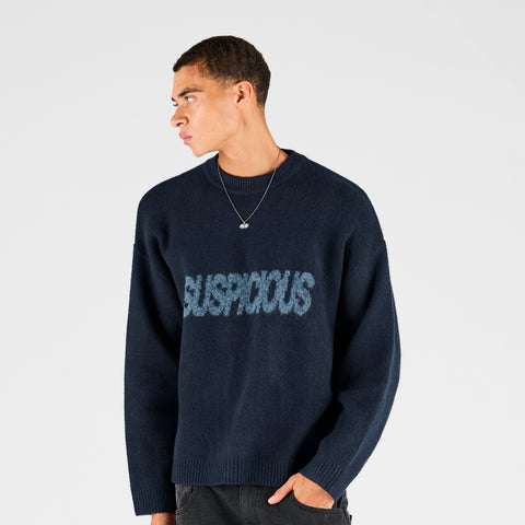 Fall 2 / Suspicious Knitted Sweat - Navy