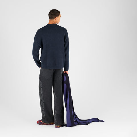 Fall 2 / Suspicious Knitted Sweat - Navy