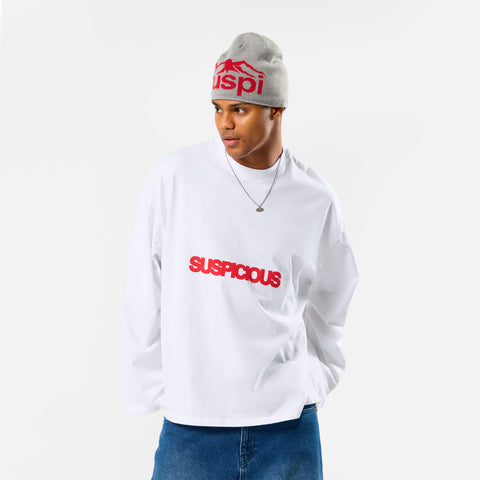 Polkaline / Suspicious Longsleeve - White