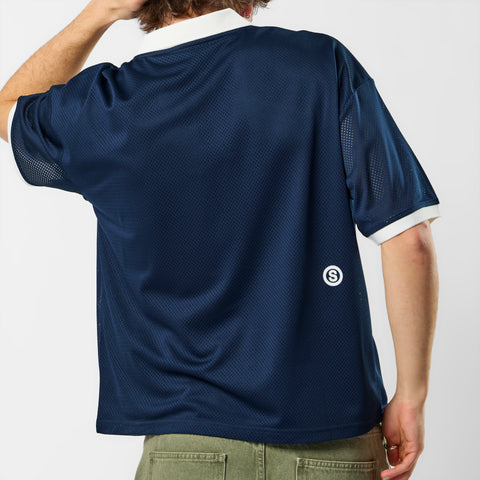 Spring 1 / Suspicious Mesh Football Top - Nightfall