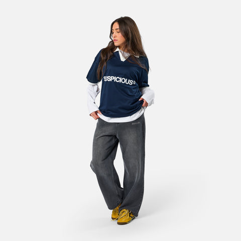Spring 1 / Suspicious Mesh Football Top - Nightfall
