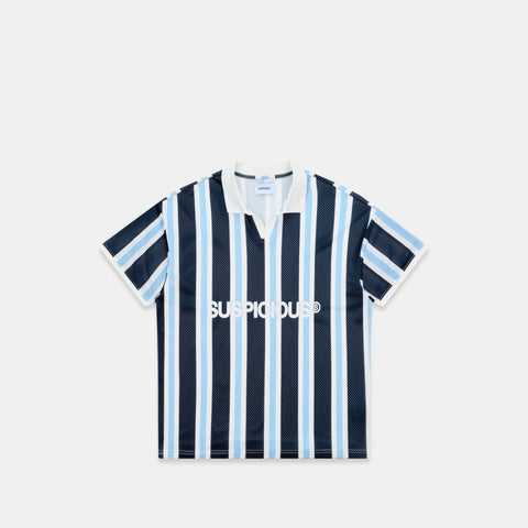 Spring 1 / Suspicious Mesh Football Top - Nightfall & Celestial Blue