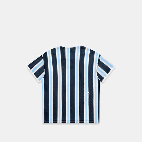 Spring 1 / Suspicious Mesh Football Top - Nightfall & Celestial Blue