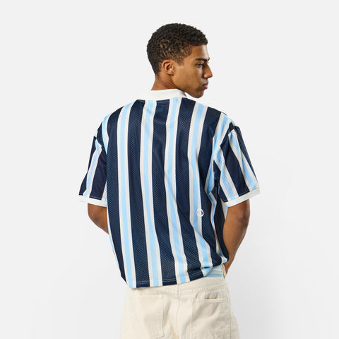 Spring 1 / Suspicious Mesh Football Top - Nightfall & Celestial Blue