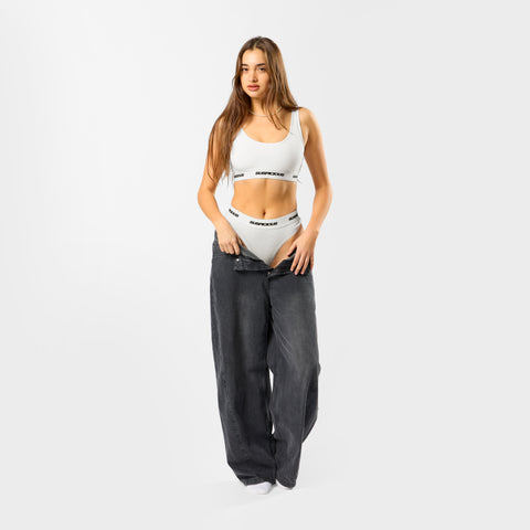 Polkaline / Suspicious Bralette - White