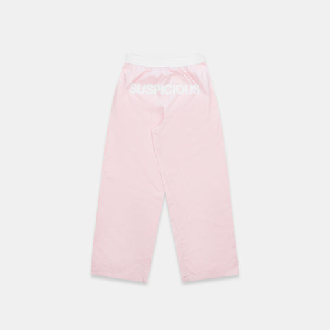 Spring 1 / Suspicious Striped Cotton Pants - Pink