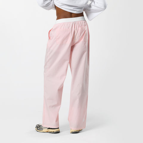 Spring 1 / Suspicious Striped Cotton Pants - Pink