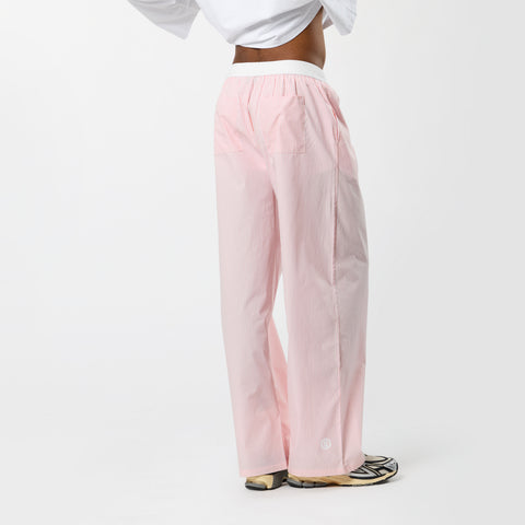Spring 1 / Suspicious Striped Cotton Pants - Pink