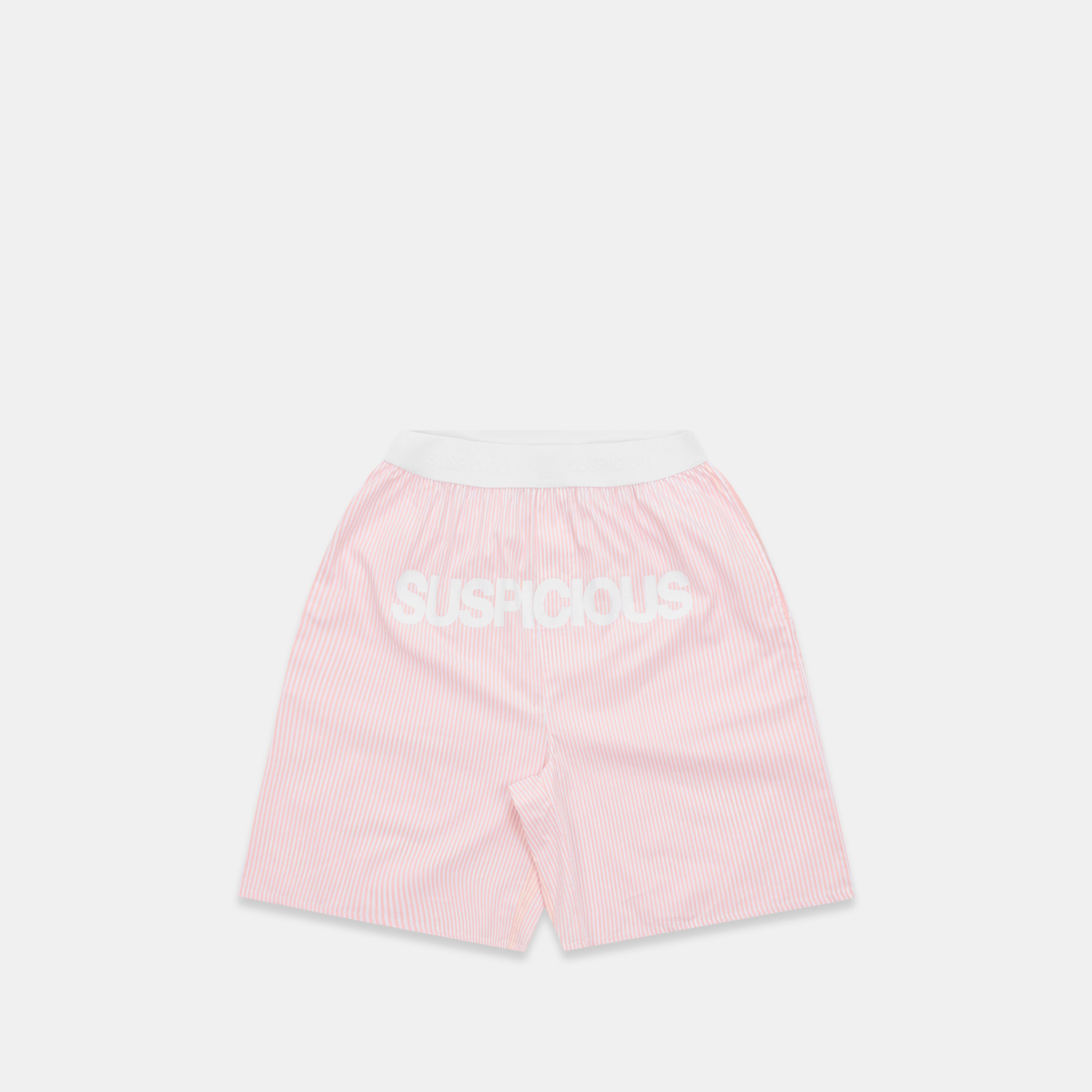 Suspicious Striped Cotton Shorts - Pink – Suspicious Antwerp