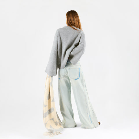 Fall 2 / Suspicious W Sleeve Knit - Heather Grey