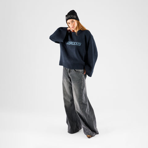 Fall 2 / Suspicious W Sleeve Knit - Nightfall
