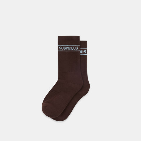 Winter1 / Striped Socks - Espresso