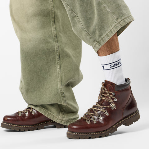 Winter1 / Striped Socks - White & Blue