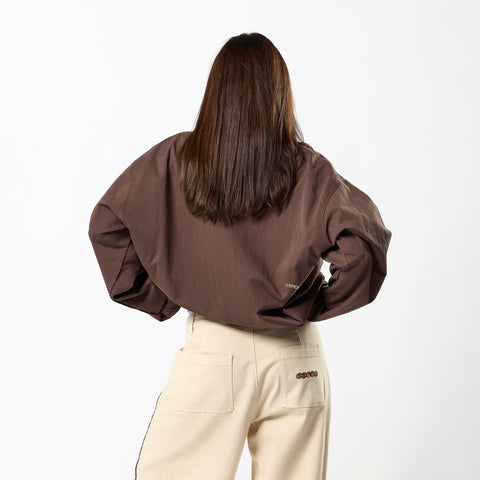 Fall / Tech Pullover Windbreaker - Brown