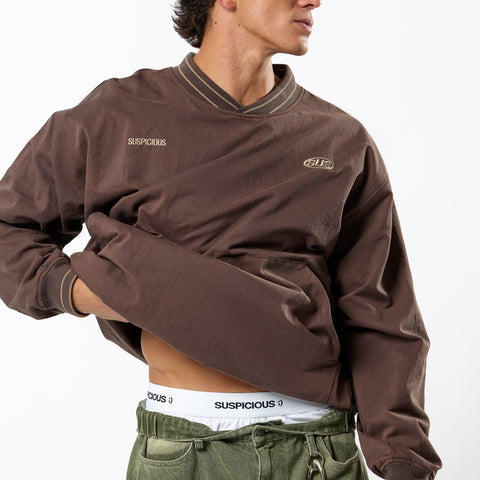 Fall / Tech Pullover Windbreaker - Brown