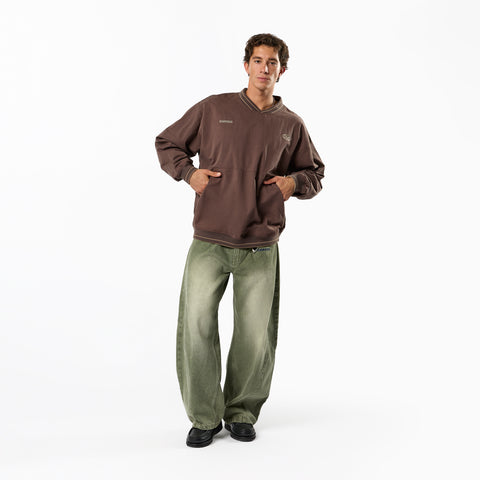 Fall / Tech Pullover Windbreaker - Brown