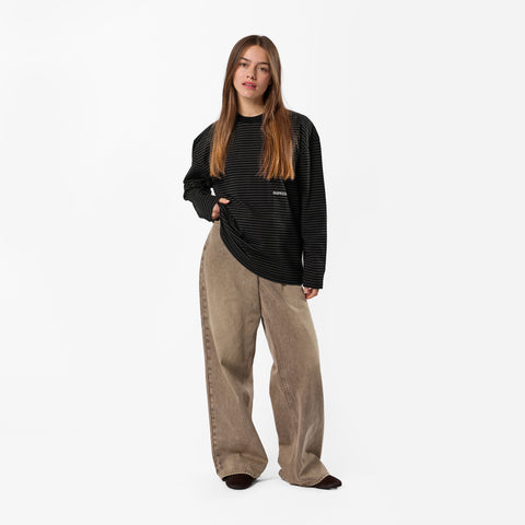 PL / The Essentials Striped Longsleeve - Black