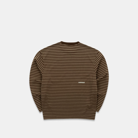 PL / The Essentials Striped Longsleeve - Espresso Tone