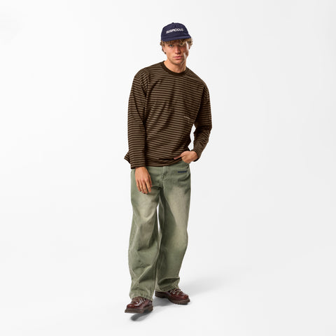 PL / The Essentials Striped Longsleeve - Espresso Tone