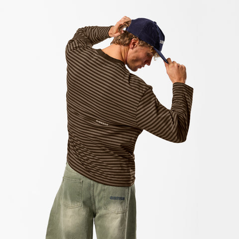 PL / The Essentials Striped Longsleeve - Espresso Tone