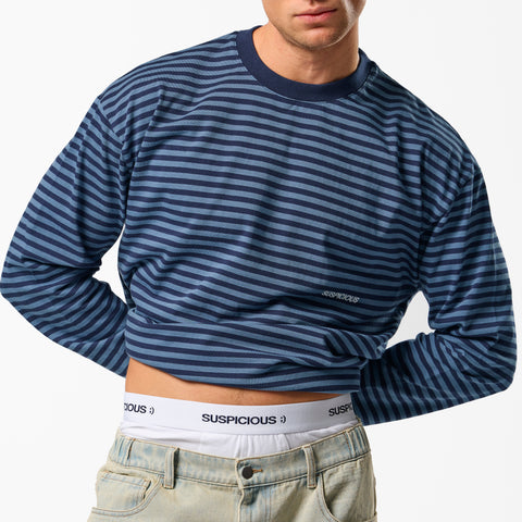 PL / The Essentials Striped Longsleeve - Nightfall Tone