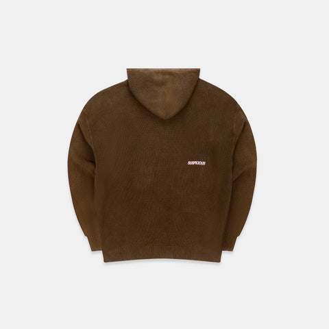 EoS / The Essentials Washed Zipped Knit - Brown