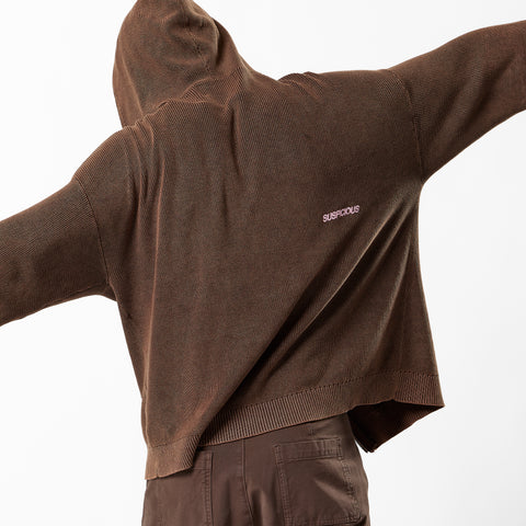 EoS / The Essentials Washed Zipped Knit - Brown