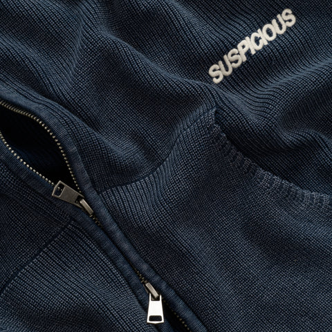 EoS / The Essentials Washed Zipped Knit - Nightfall