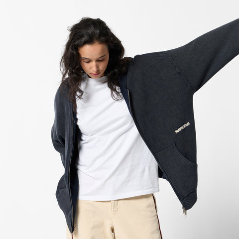 EoS / The Essentials Washed Zipped Knit - Nightfall