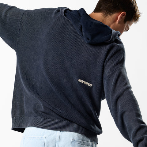 EoS / The Essentials Washed Zipped Knit - Nightfall