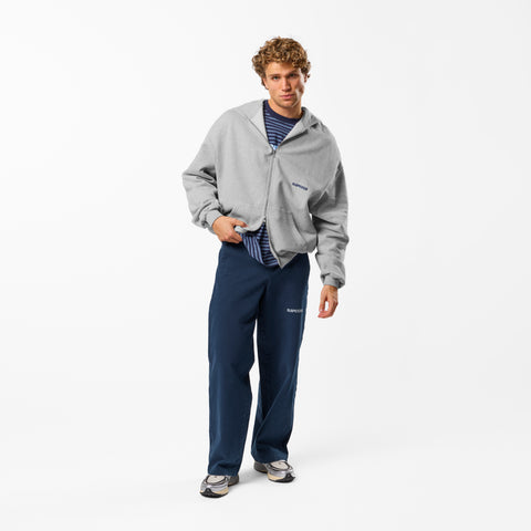 PL / The Essentials Zip-Up Hoodie - Neutral Heather