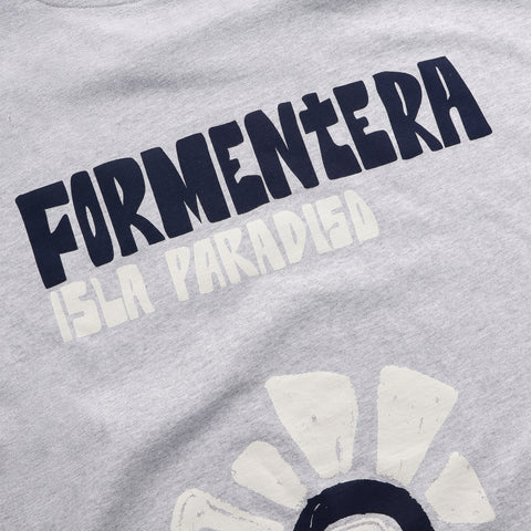 Isla Bonita / The Formentera Tee - Neutral Heather