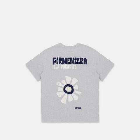 Isla Bonita / The Formentera Tee - Neutral Heather