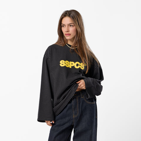 PL / The SSPCS Striped Longsleeve - Black Yellow