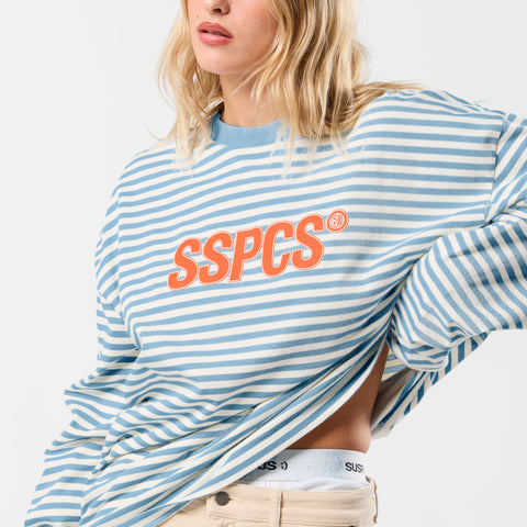 The SSPCS Striped Longsleeve - Celestial Blue II