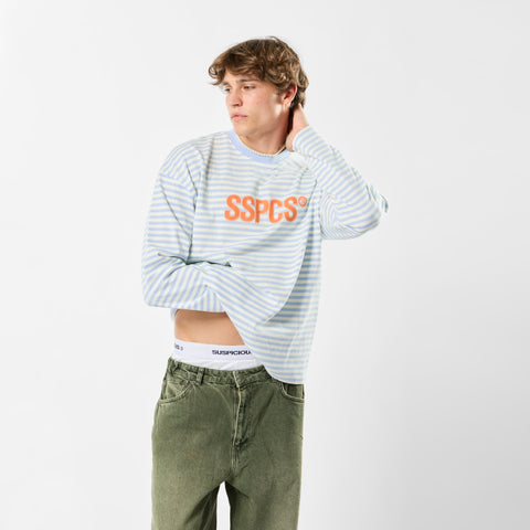 The SSPCS Striped Longsleeve - Celestial Blue II