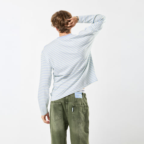 PL / The SSPCS Striped Longsleeve - Celestial Blue