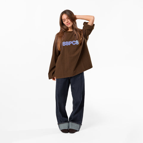 PL / The SSPCS Striped Longsleeve - Espresso Blue