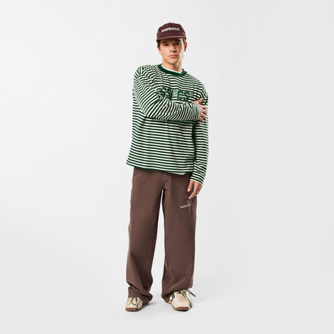The SSPCS Striped Longsleeve - Forest Green