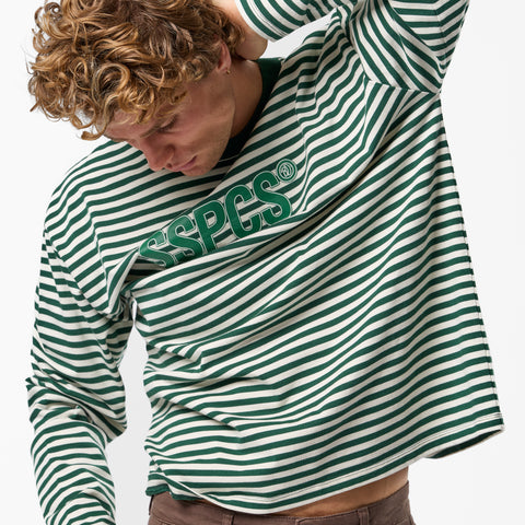 PL / The SSPCS Striped Longsleeve - Forest Green
